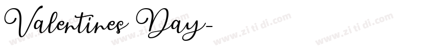 Valentines Day字体转换